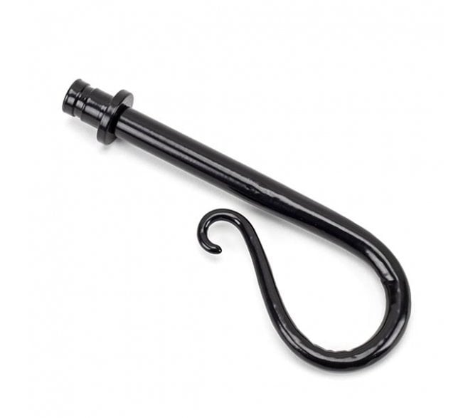 From The Anvil Black Shepherd's Crook Curtain Finial (pair)