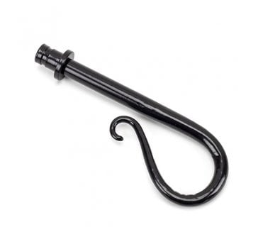 From The Anvil Black Shepherd's Crook Curtain Finial (pair)