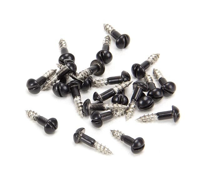 From The Anvil Black SS 3.0 x 12mm  Roundhead Screws (Pack 25)