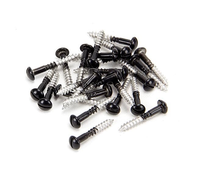 From The Anvil Black SS 3.5 x 25mm  Roundhead Screws (Pack 25)