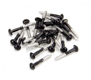 From The Anvil Black SS 3.5 x 25mm  Roundhead Screws (Pack 25)