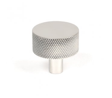 From The Anvil Brompton Knurled Cabinet Knobs (No Rose) - Polished Stainless Steel