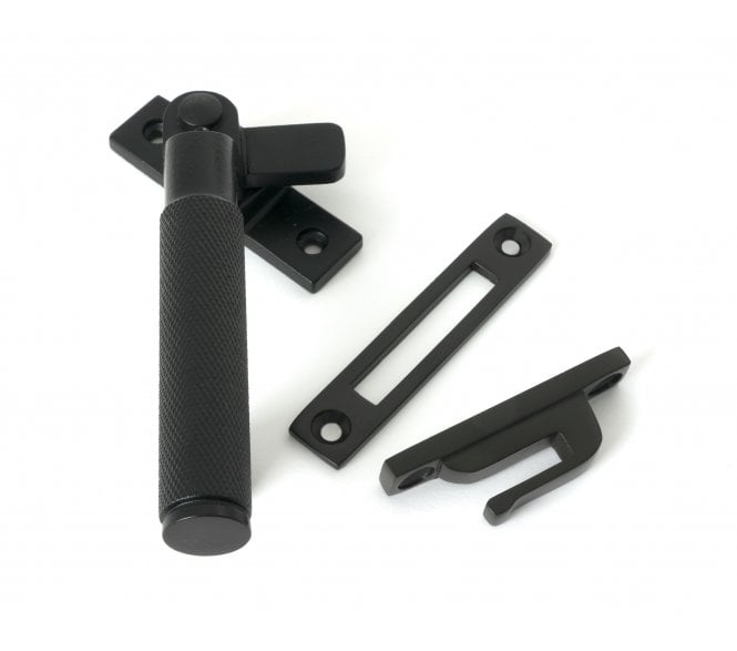 From The Anvil Brompton Knurled Window Fastener (Lockable) - Matt Black