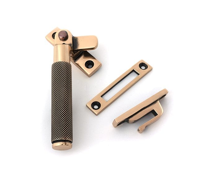 From The Anvil Brompton Knurled Window Fastener (Lockable)  Polished Bronze