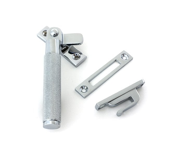 From The Anvil Brompton Knurled Window Fastener (Lockable)  Polished Chrome
