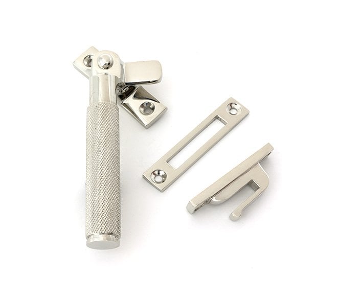 From The Anvil Brompton Knurled Window Fastener (Lockable)  Polished Nickel