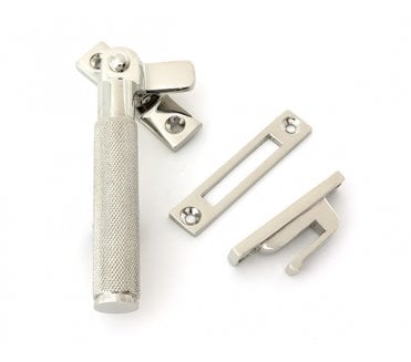 From The Anvil Brompton Knurled Window Fastener (Lockable)  Polished Nickel