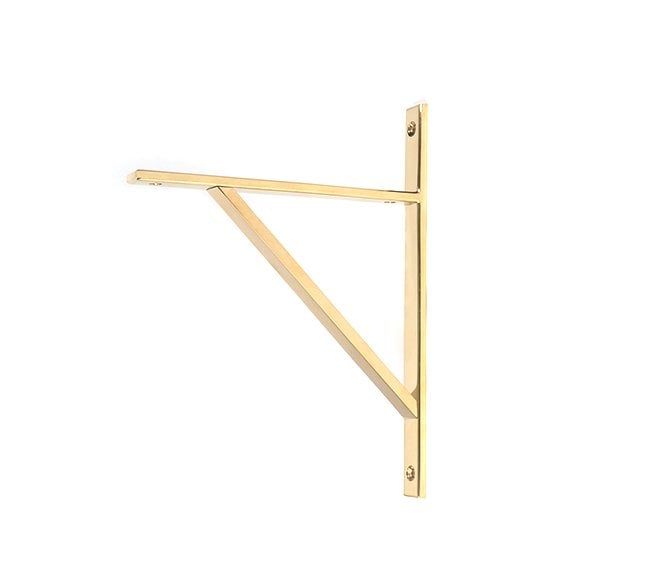 From The Anvil Chalfont Shelf Brackets - Polished Brass