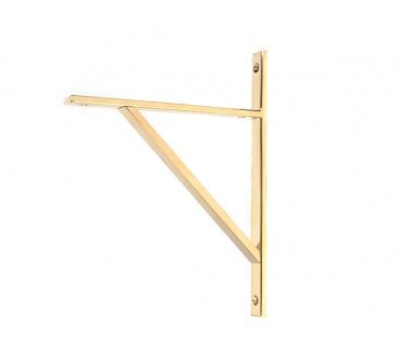 From The Anvil Chalfont Shelf Brackets - Polished Brass