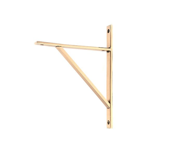 From The Anvil Chalfont Shelf Brackets - Polished Bronze