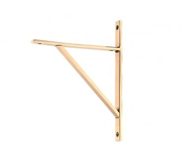 From The Anvil Chalfont Shelf Brackets - Polished Bronze
