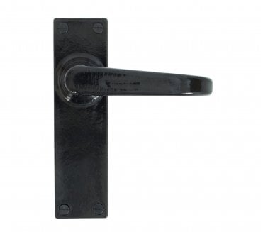 From The Anvil Deluxe Door Handles On Backplate - Black