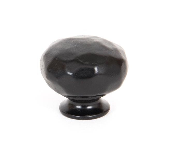 From The Anvil Hammered Cupboard Knobs - Black