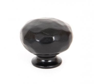 From The Anvil Hammered Cupboard Knobs - Black