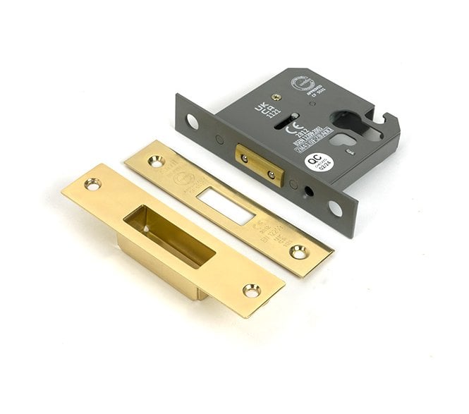 From The Anvil Euro Profile Mortice Dead Lock - Polished Brass