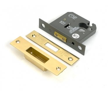 From The Anvil Euro Profile Mortice Dead Lock - Polished Brass