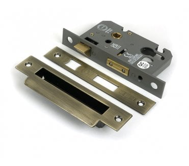 From The Anvil Euro Profile Mortice Sash Lock - Aged Brass