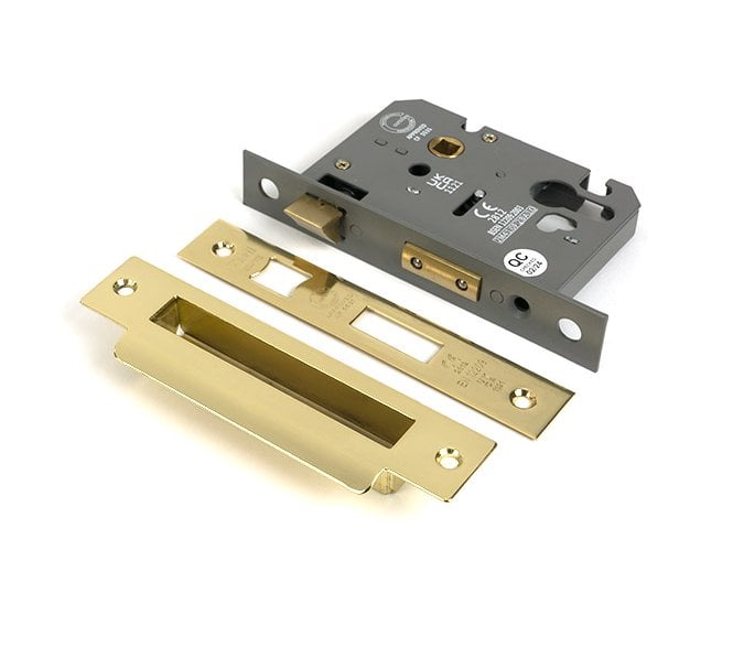 From The Anvil Euro Profile Mortice Sash Lock - Polished Brass