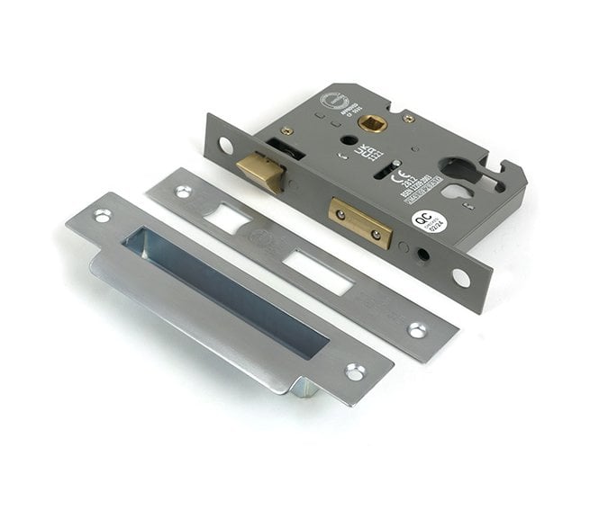 From The Anvil Euro Profile Mortice Sash Lock - Satin Chrome