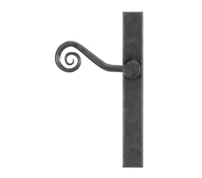 From The Anvil External Beeswax Monkeytail Slimline Lever Espag. Latch Set -LH