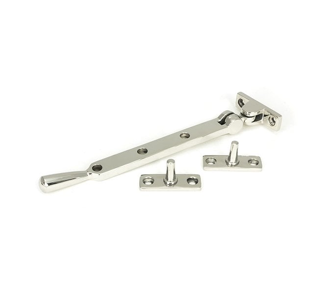 From The Anvil (Grade 316) Newbury Casement Stay - Polished Stainless Steel