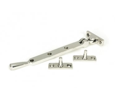 From The Anvil (Grade 316) Newbury Casement Stay - Polished Stainless Steel