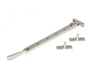 From The Anvil (Grade 316) Newbury Casement Stay - Satin Stainless Steel