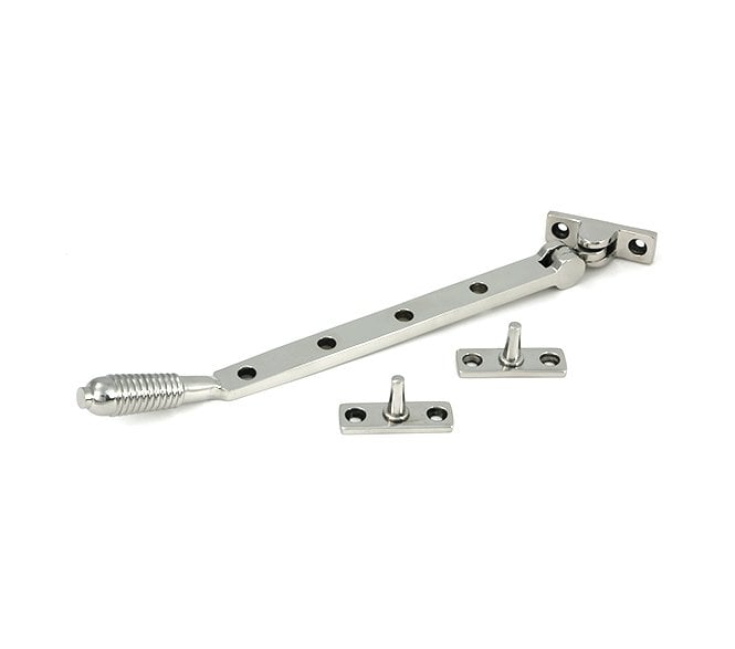 From The Anvil (Grade 316) Reeded Casement Window Stay - Polished Stainless Steel