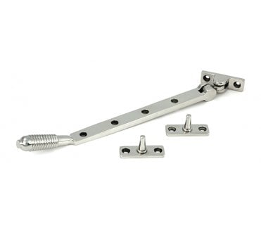 From The Anvil (Grade 316) Reeded Casement Window Stay - Polished Stainless Steel