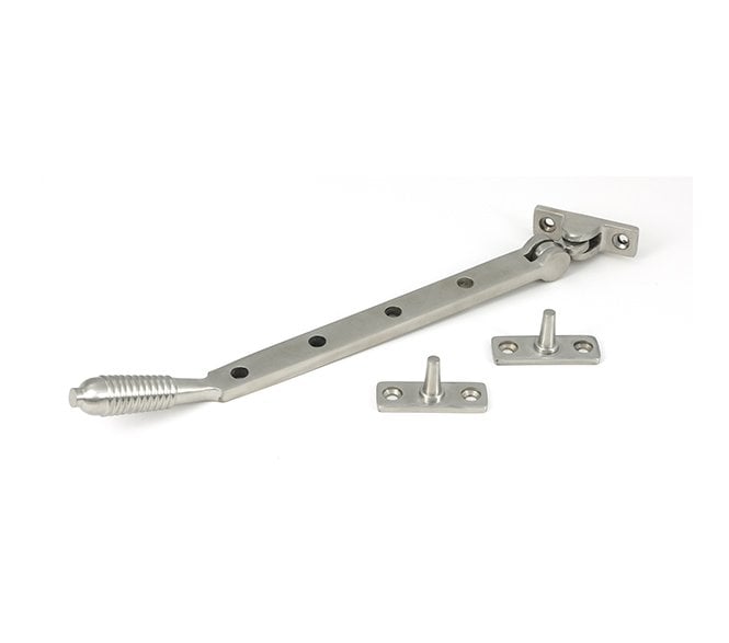From The Anvil (Grade 316) Reeded Casement Window Stay - Satin Stainless Steel