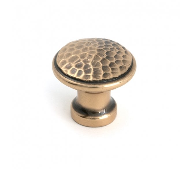 From The Anvil Hammered Cabinet Knobs - Polished Bronze