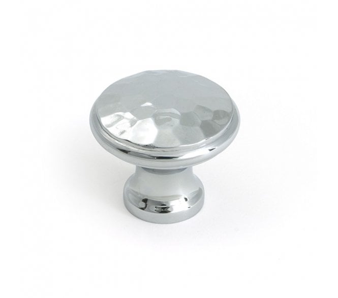 From The Anvil Hammered Cabinet Knobs - Polished Chrome