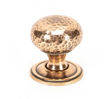 From The Anvil Hammered Mushroom Cabinet Knobs - Aged Bronze