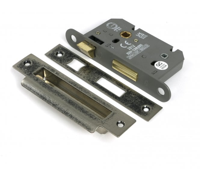 From The Anvil Heavy Duty Mortice Bathroom Lock - Pewter