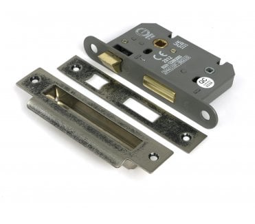 From The Anvil Heavy Duty Mortice Bathroom Lock - Pewter
