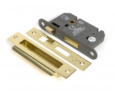 From The Anvil Heavy Duty Mortice Bathroom Lock - Polished Brass