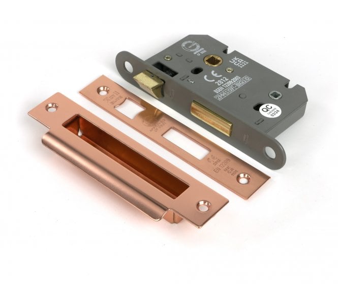 From The Anvil Heavy Duty Mortice Bathroom Lock - Polished Bronze