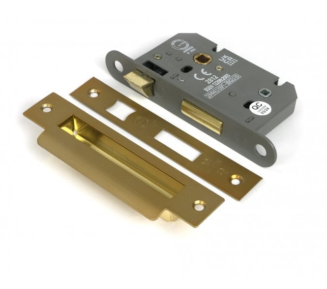 From The Anvil Heavy Duty Mortice Bathroom Lock - Satin Brass