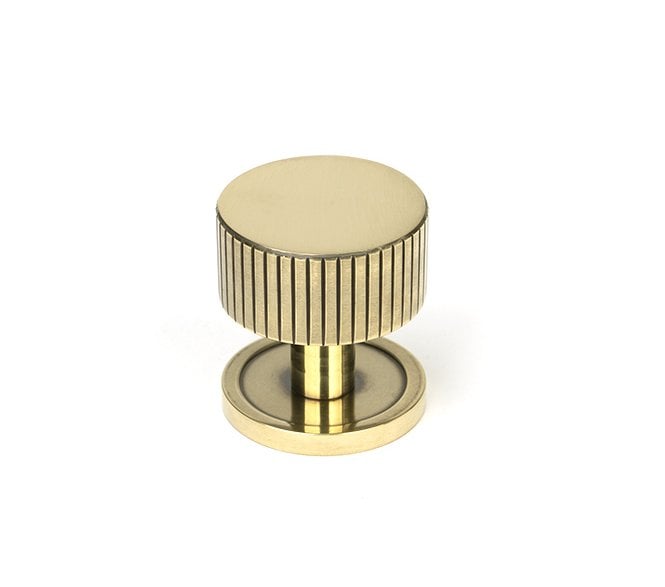 From The Anvil Judd Cabinet Knobs (Plain) - Aged Brass