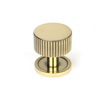 From The Anvil Judd Cabinet Knobs (Plain) - Aged Brass