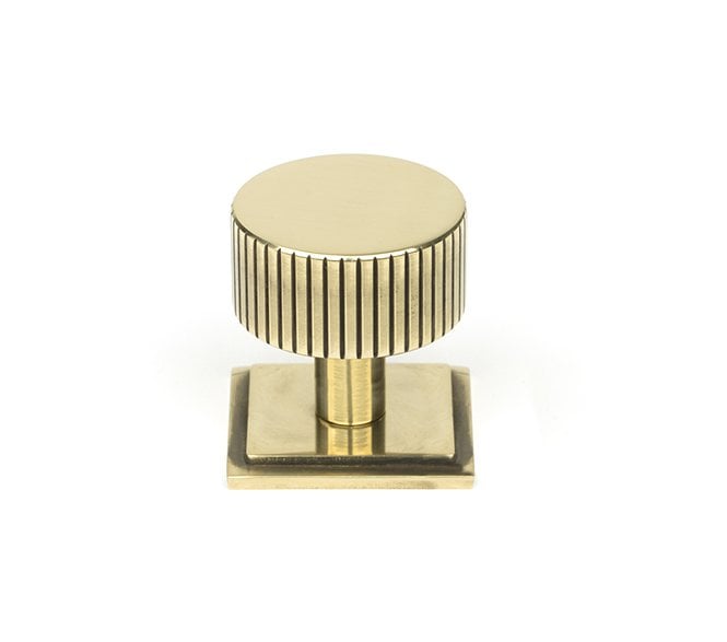 From The Anvil Judd Cabinet Knobs (Square) - Aged Brass