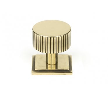 From The Anvil Judd Cabinet Knobs (Square) - Aged Brass