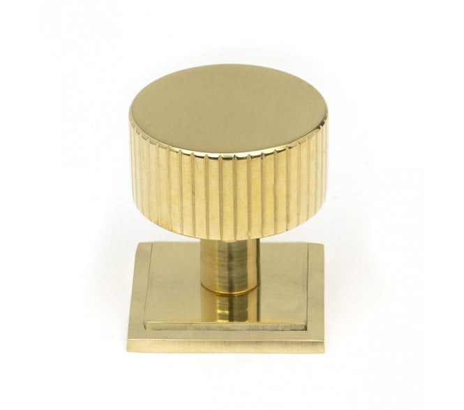 From The Anvil Judd Cabinet Knobs (Square) - Polished Brass