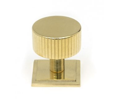 From The Anvil Judd Cabinet Knobs (Square) - Polished Brass