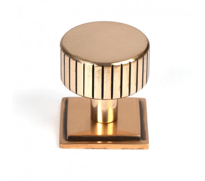 From The Anvil Judd Cabinet Knobs (Square) - Polished Bronze