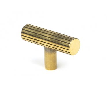 From The Anvil Judd T-Bar Cabinet Knobs - Aged Brass