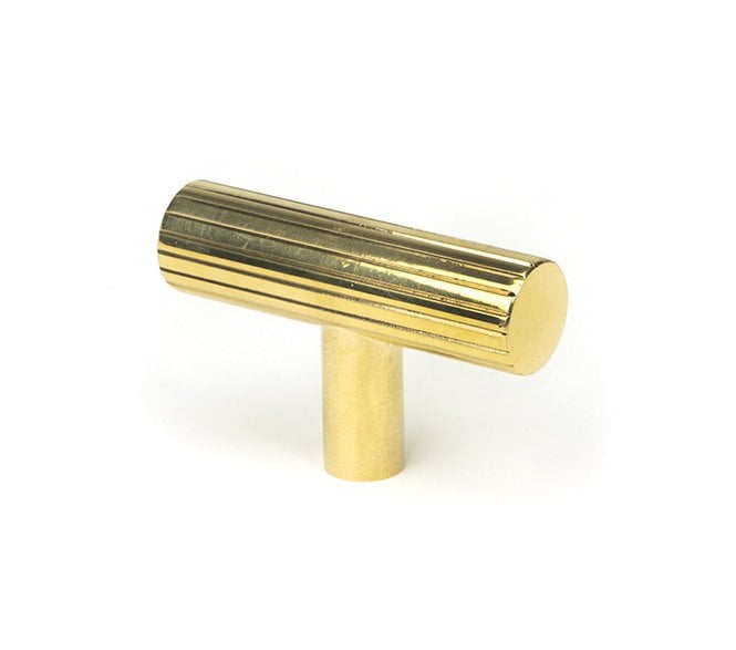 From The Anvil Judd T-Bar Cabinet Knobs - Polished Brass