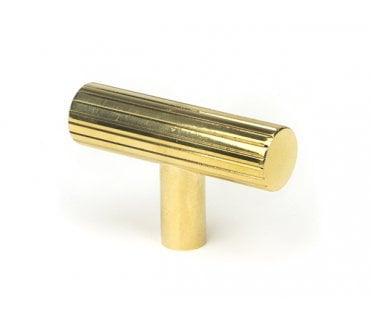 From The Anvil Judd T-Bar Cabinet Knobs - Polished Brass