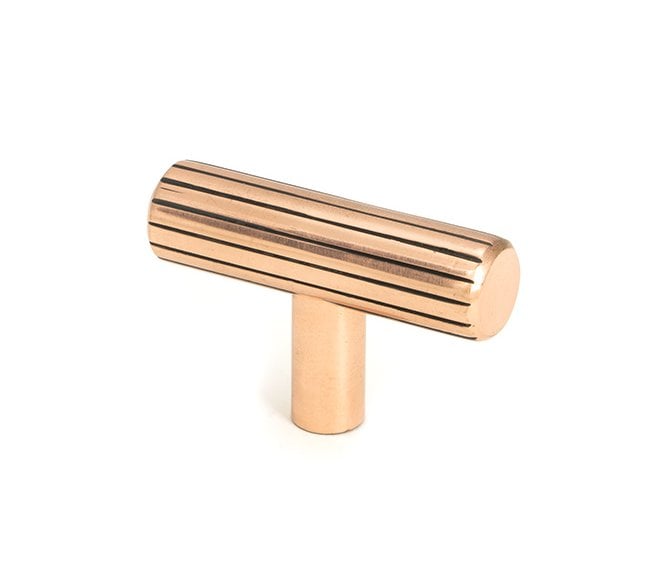 From The Anvil Judd T-Bar Cabinet Knobs - Polished Bronze