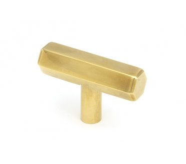 From The Anvil Kahlo T-Bar Cabinet Knobs - Aged Brass